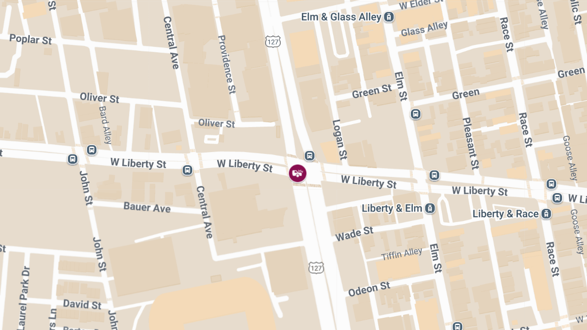 Injury Collision on Central Pkwy at W Liberty St