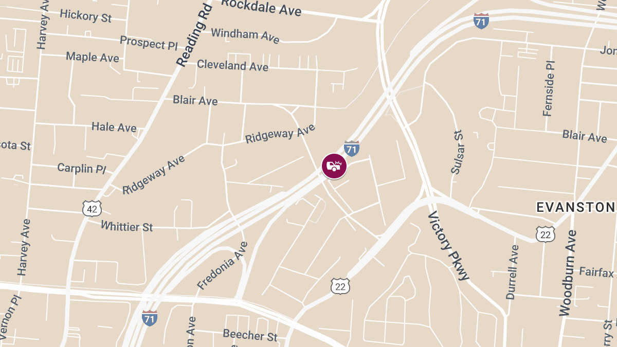 Injury Collision on I-71 Northbound Near Exit 3