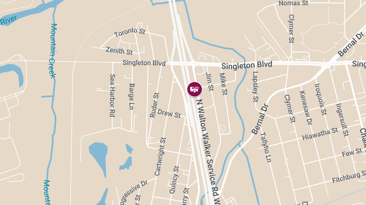 Injury Collision on N Walton Walker Blvd 