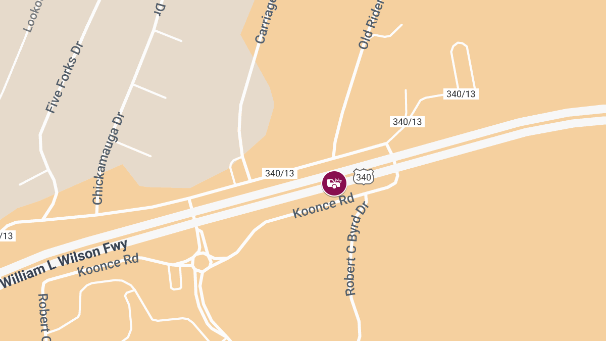 Injury Crash Involving Commercial Vehicle on Rt 340 Near Shipley School Rd