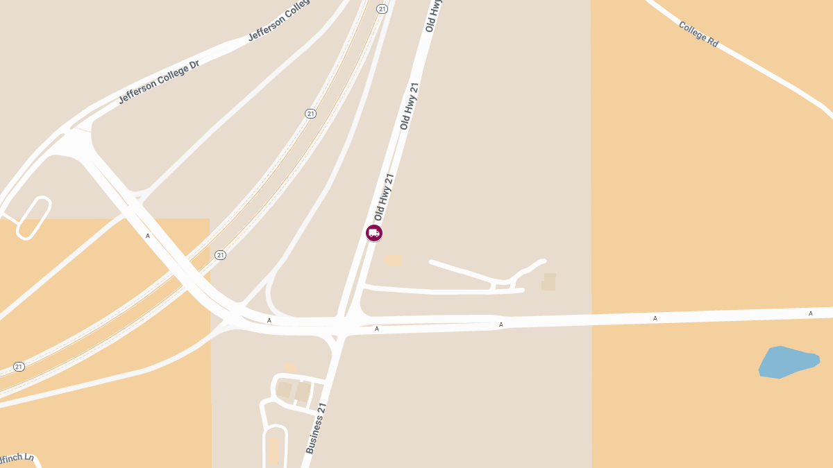 Injury Crash Involving Garbage Truck on Old Hwy 21