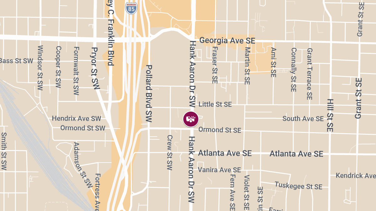 Injury Crash Involving Two Vehicles Near Hank Aaron Dr SE