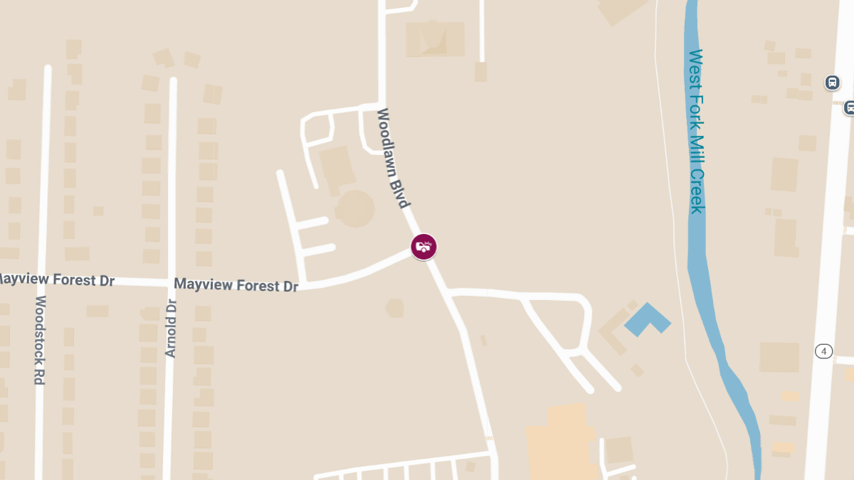 Injury Crash Near Woodlawn Blvd