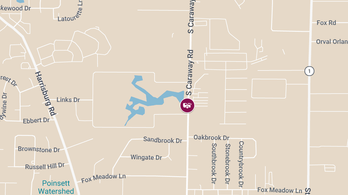 Injury Crash Reported Near Grand Ave & S Caraway Rd
