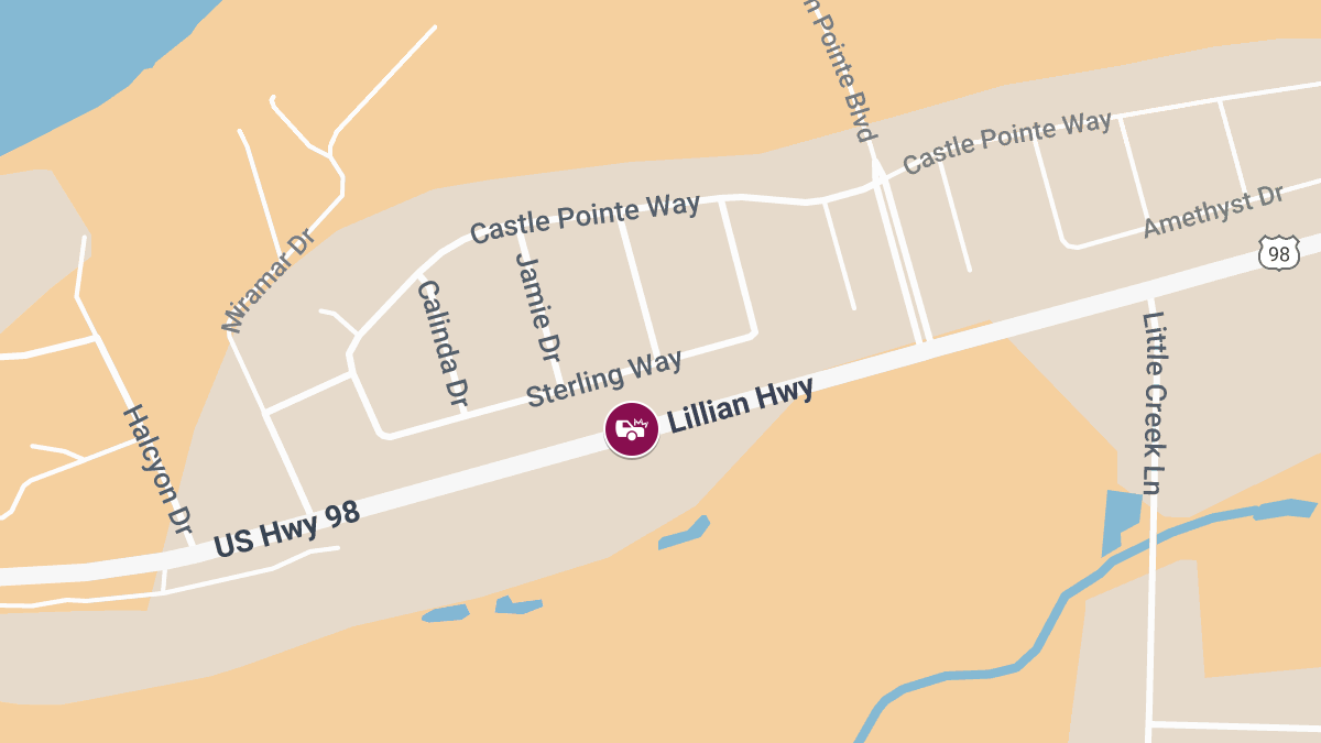 Injury Crash Reported at 12670 Lillian Hwy