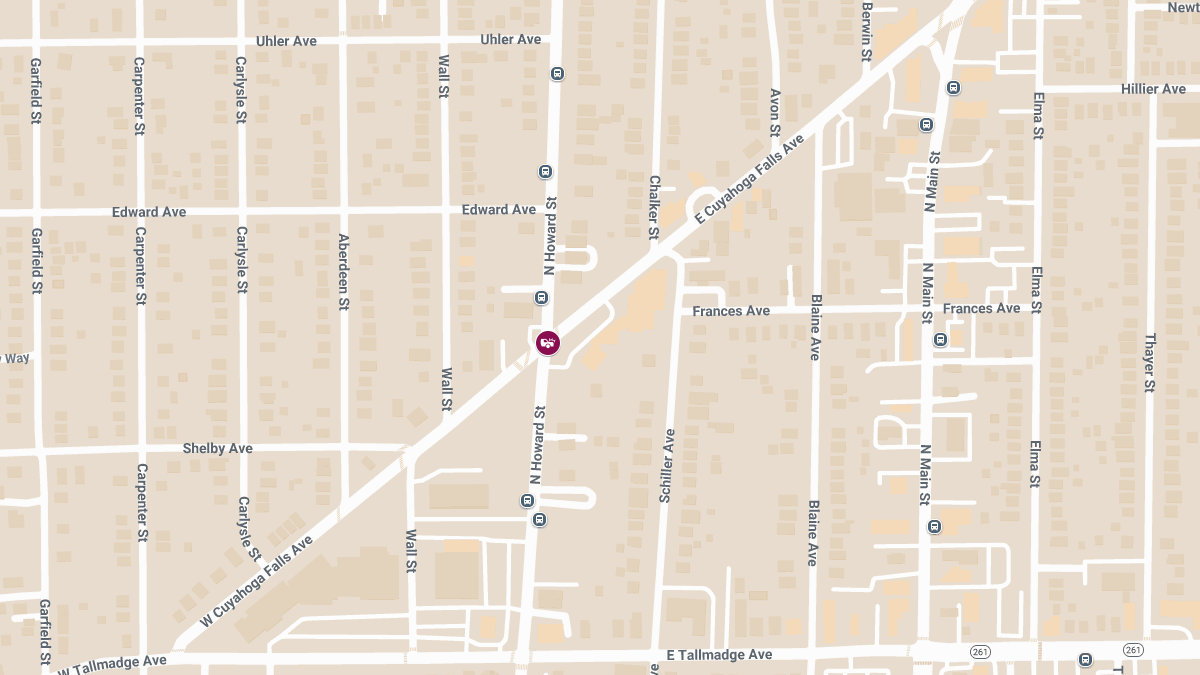 Injury Crash Reported at E Cuyahoga Falls Ave and N Howard St