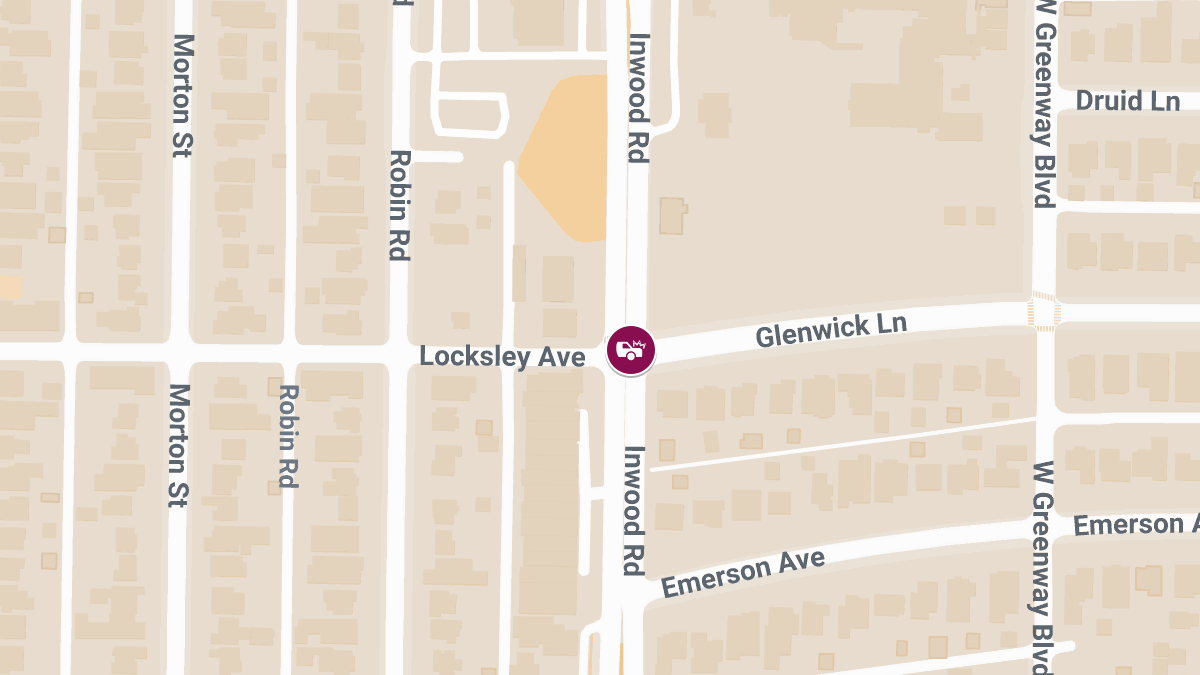 Injury Crash Reported at Inwood Rd & Locksley Ave