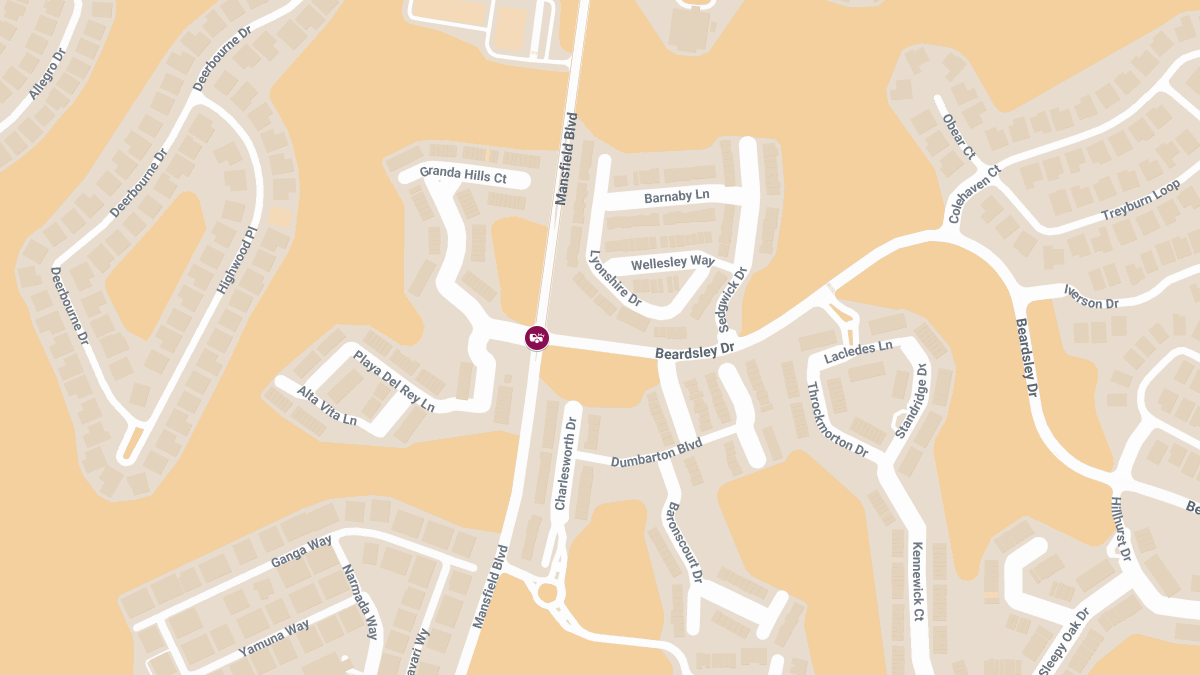 Injury Crash Reported at Mansfield Blvd & Pacific Ct