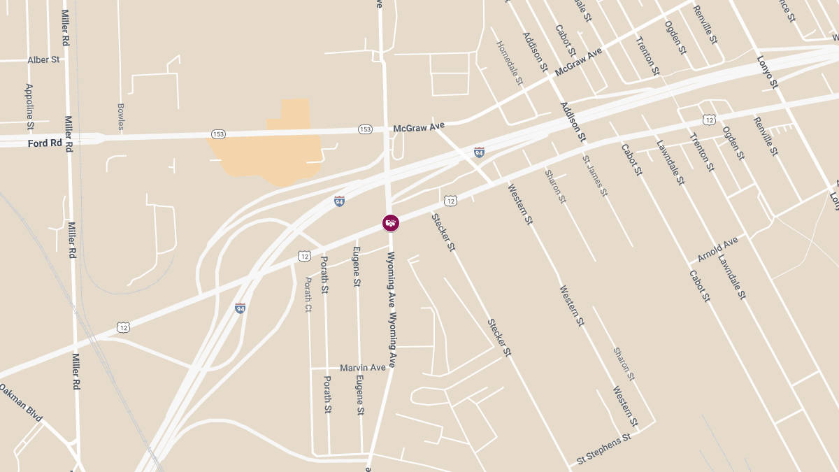 Injury Crash Reported at Michigan Ave & Wyoming Ave, Wires Down at Scene