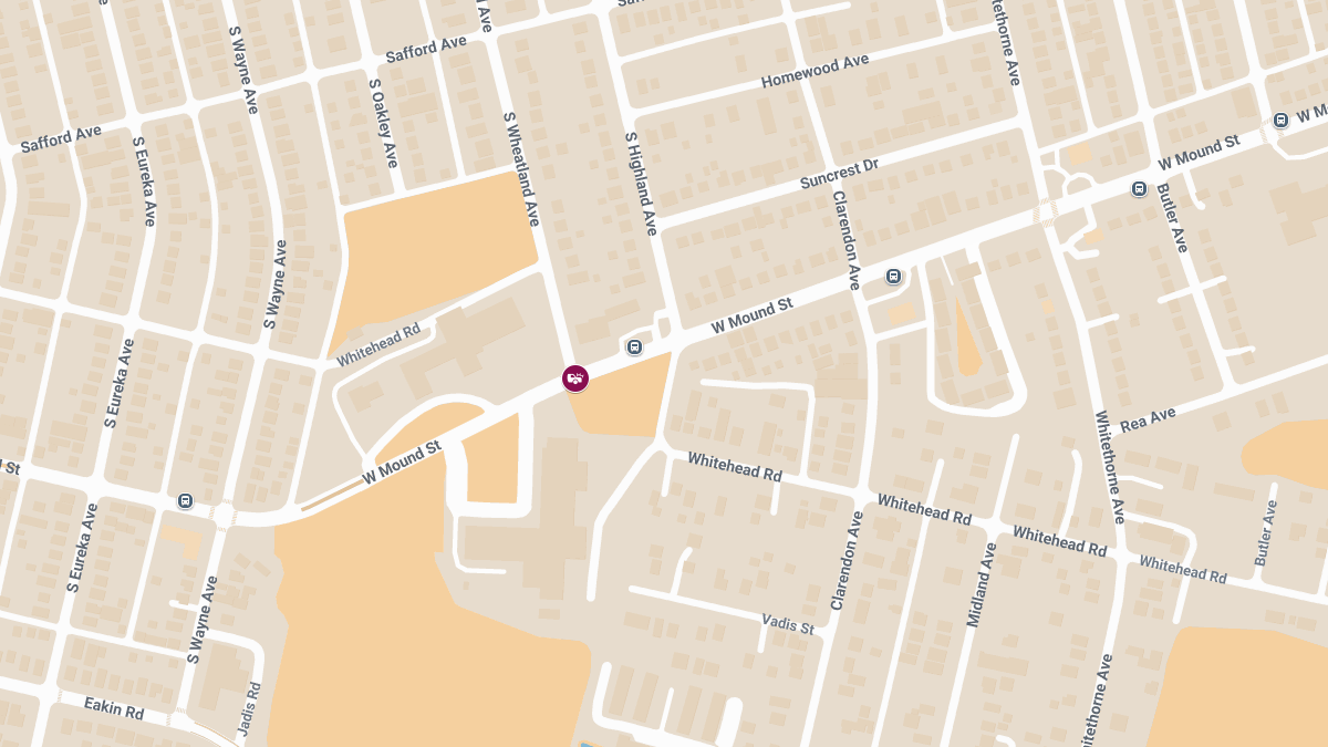 Injury Crash Reported at S Wheatland Ave & W Mound St