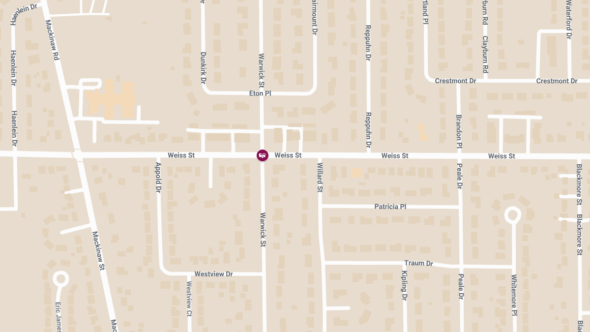 Injury Crash Reported at Warwick and Weiss
