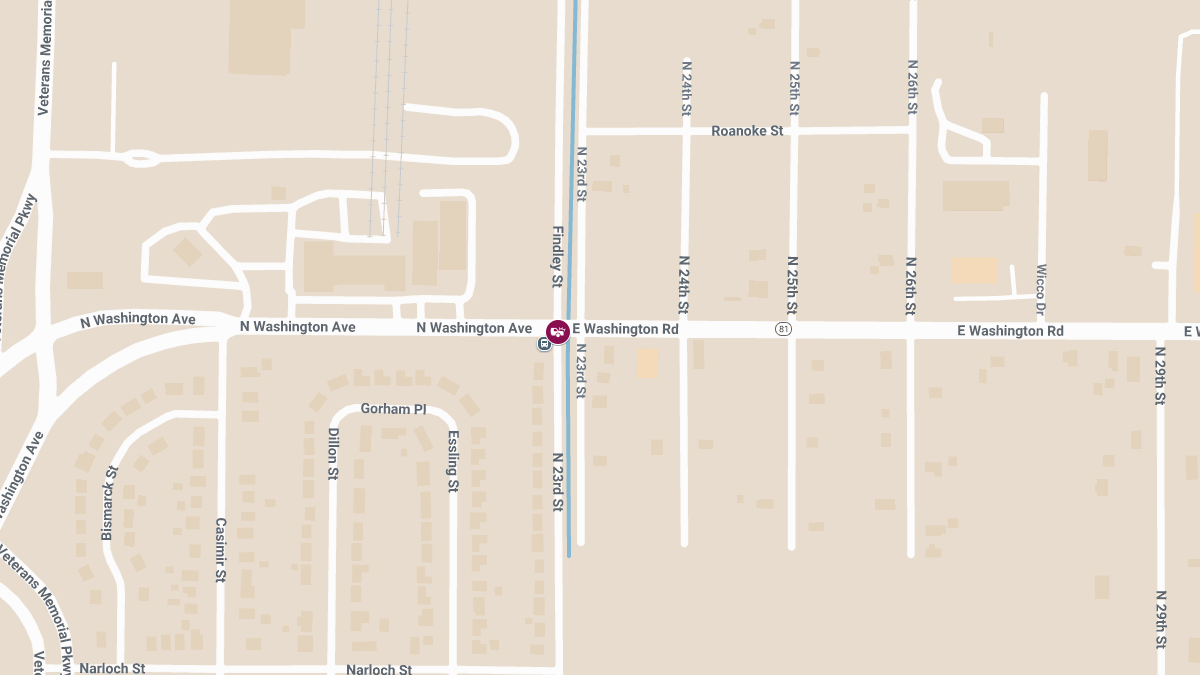 Injury Crash Reported at Washington Ave and Findley St