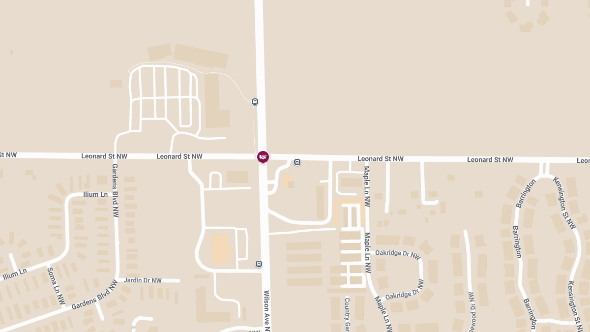 Injury Crash Reported at Wilson Ave & Leonard St NW