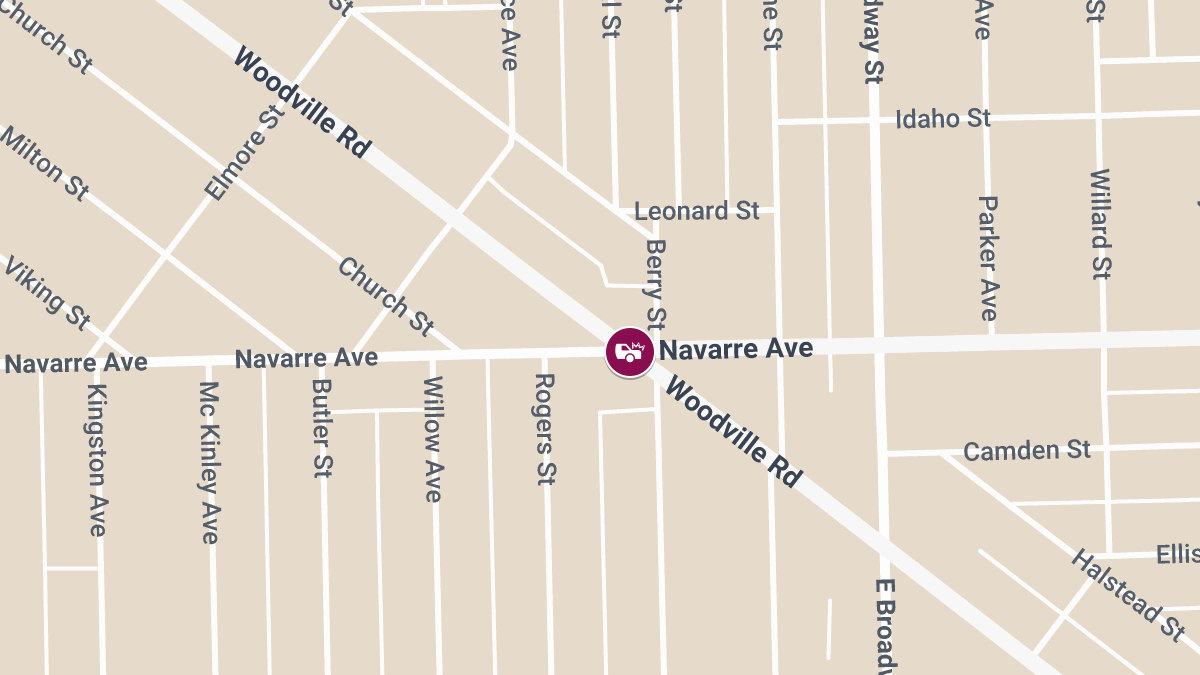 Injury Crash Reported at Woodville Rd and Navarre Ave