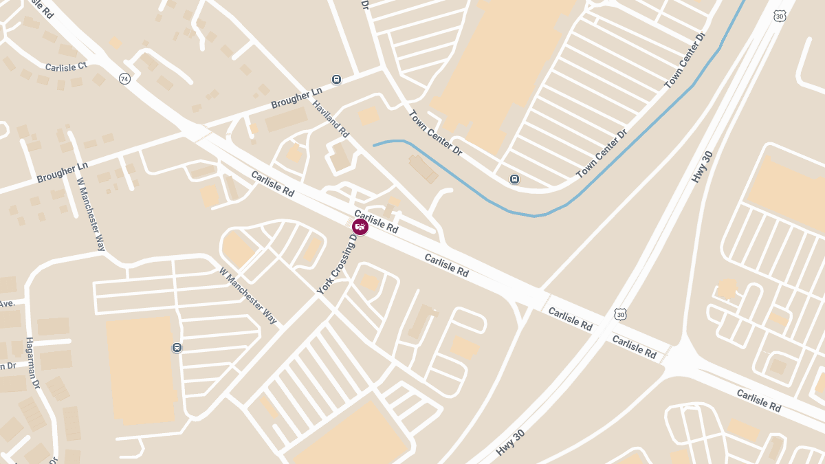 Injury Crash Reported at York Crossing Dr & Carlisle Rd