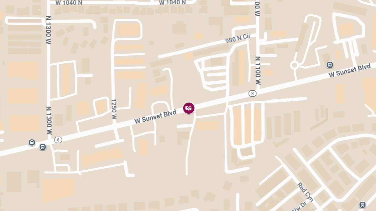 Injury Crash Reported on 1100 W Sunset Blvd