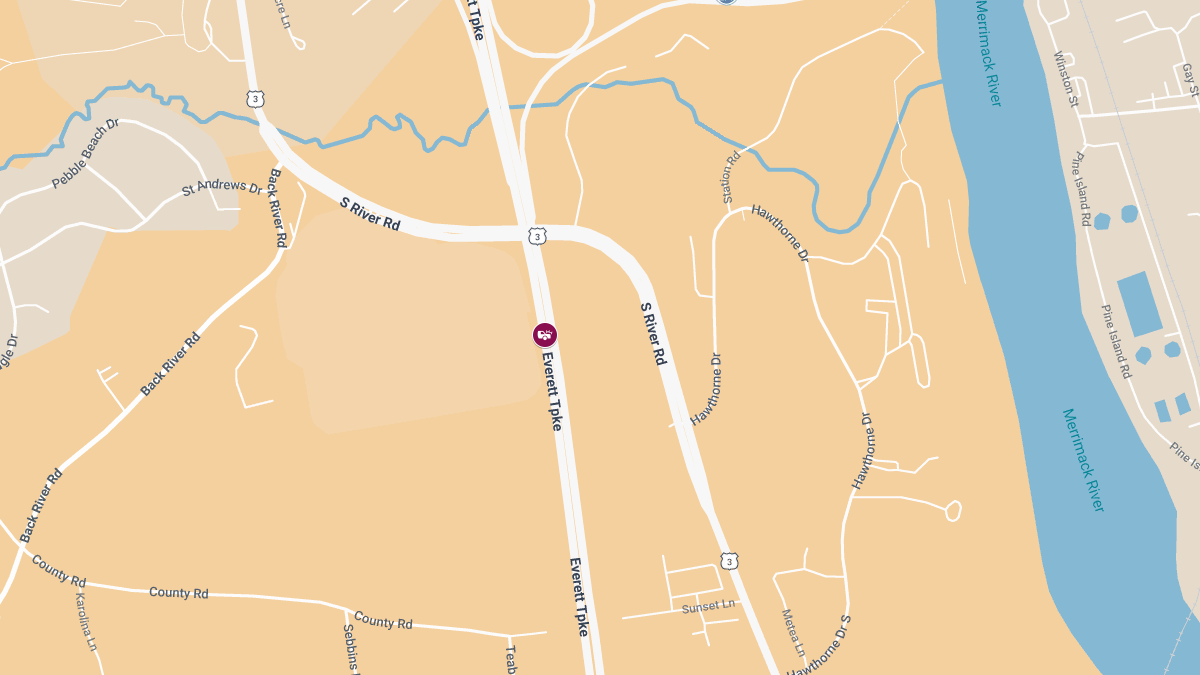 Injury Crash Reported on Everett Turnpike NB at MM 17.8