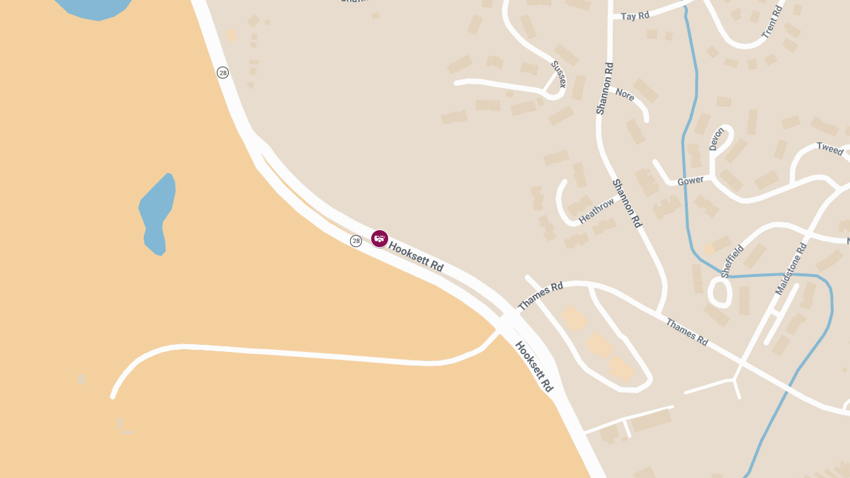 Injury Crash Reported on Hooksett Rd Southbound Near Town Line
