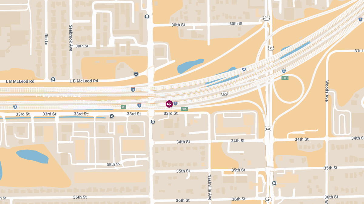 Injury Crash Reported on I-4 West Near Orange Blossom Trl and Rio Grande Ave