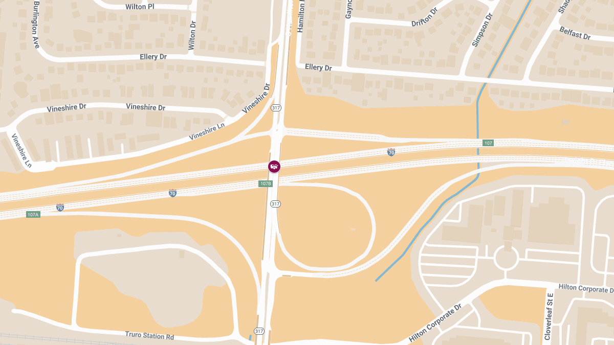 Injury Crash Reported on I-70 East at S Hamilton Rd