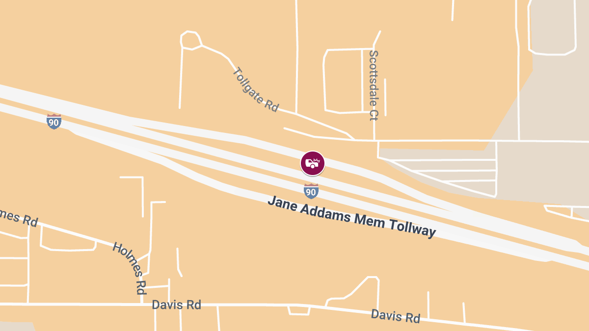 Injury Crash Reported on I-90 Westbound at Plaza 9 Toll Area