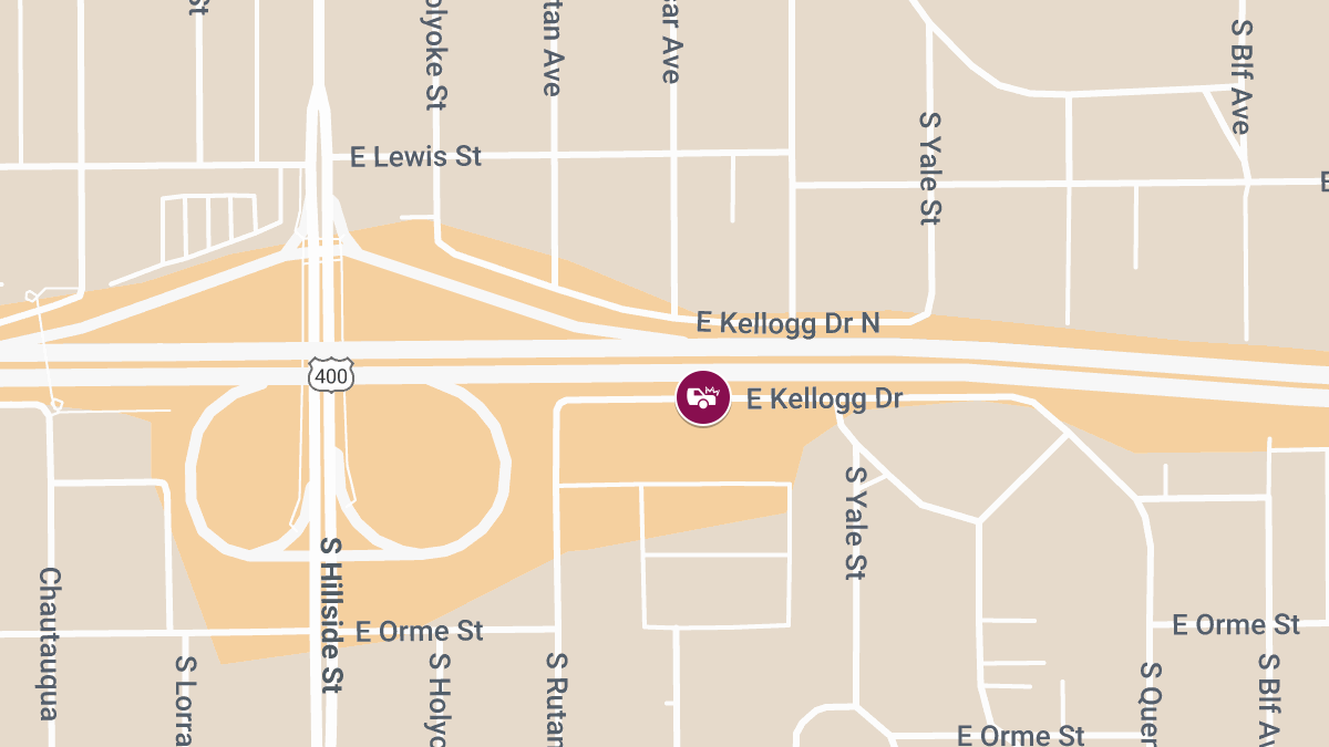 Injury Crash Reported on Kellogg Dr Near Hillside St