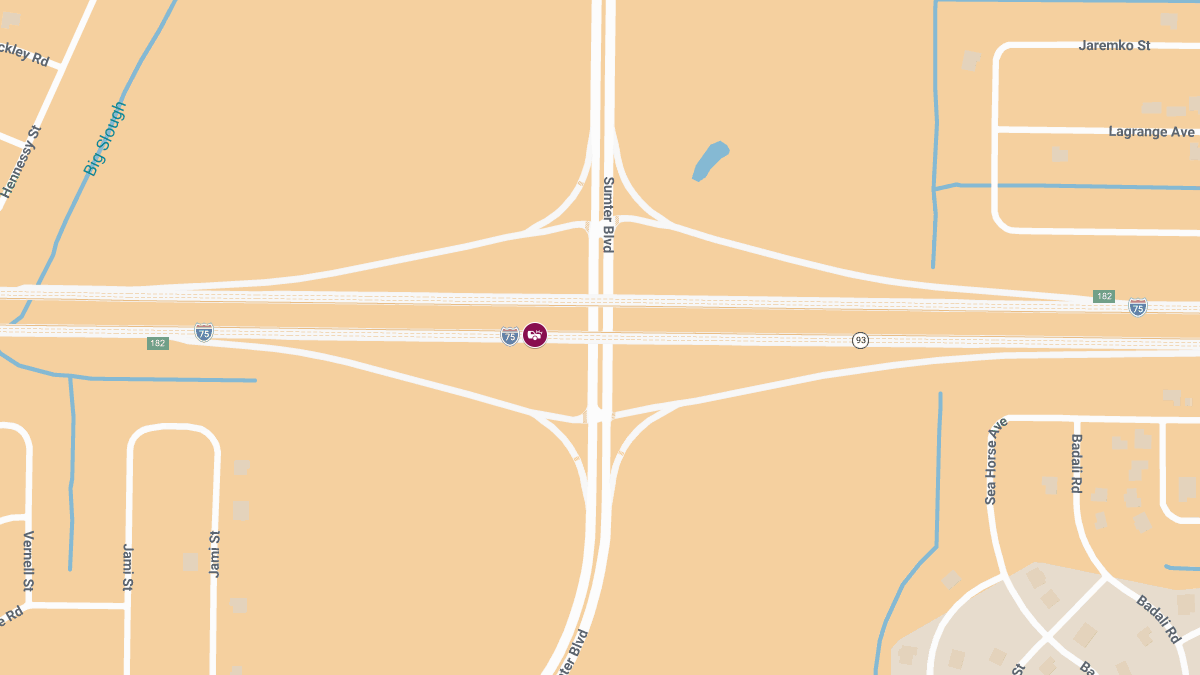 Injury Crash Reported on Southbound I-75 Near MM180