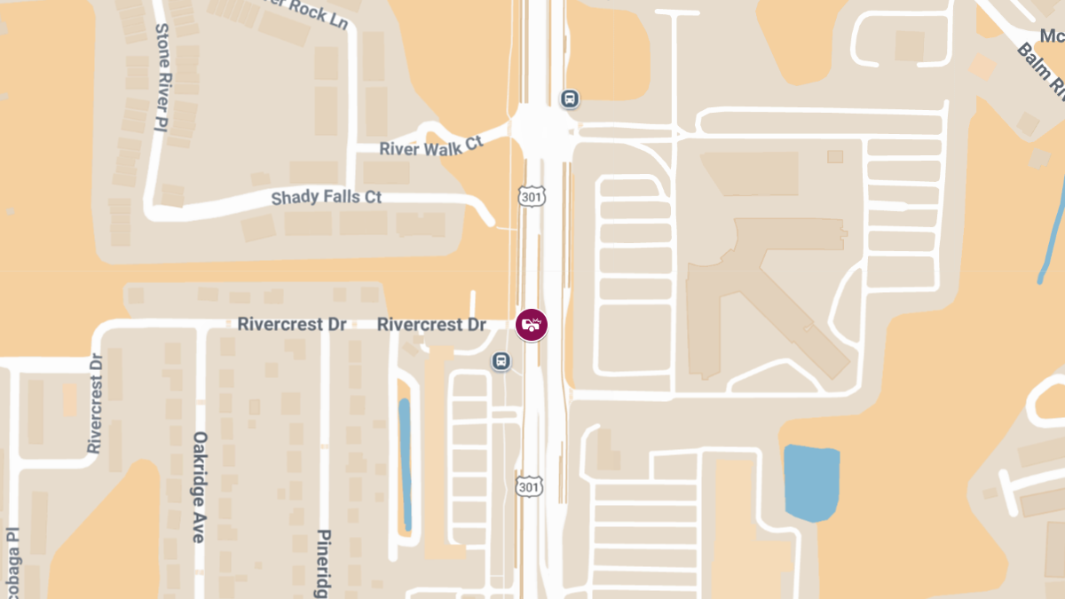 Injury Crash and Roadblock on US-301 at Rivercrest Dr