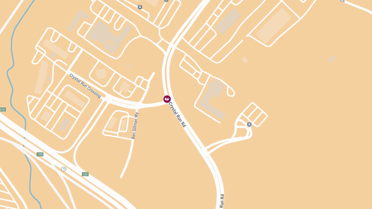 Injury Crash at Crystal Run Rd and Crystal Run Crossing