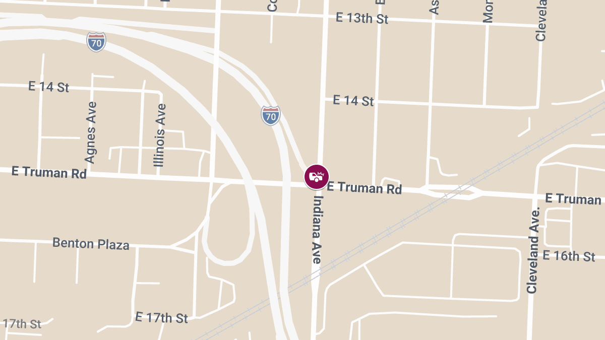 Injury Crash at E Truman Rd & Indiana Ave