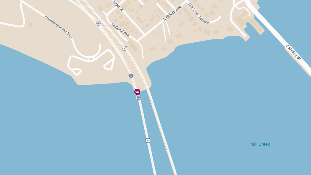 Injury Crash at Hampton Roads Bridge-Tunnel on I‑64 Eastbound