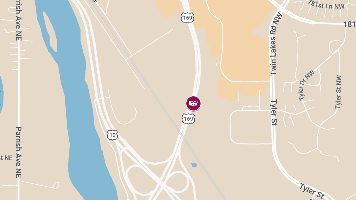 Injury Crash at Hwy 169 Ramp to Fremont Ave Involving Three Vehicles