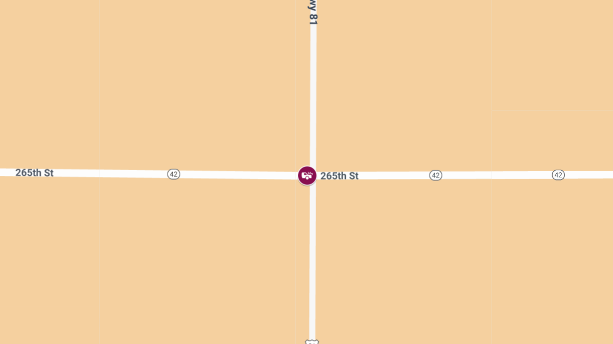 Injury Crash at Hwy 42 & Hwy 81