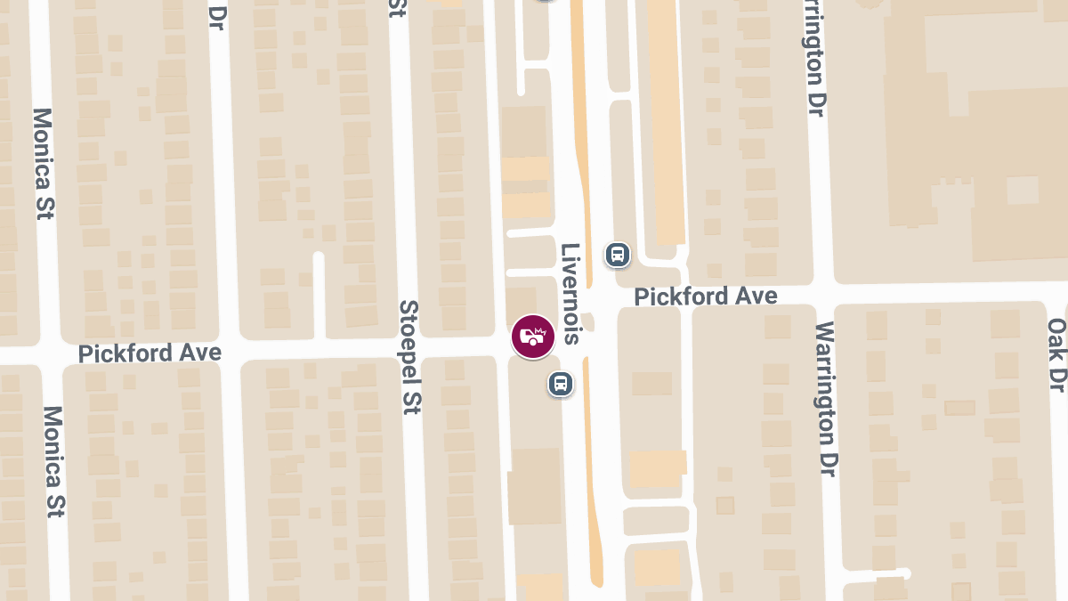 Injury Crash at Livernois Ave and Pickford Ave