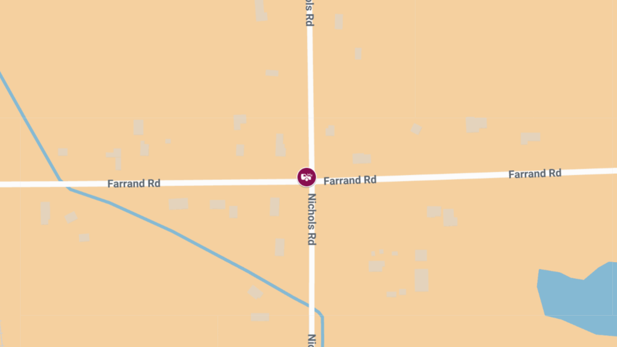 Injury Crash at N Nichols Rd & W Farrand Rd