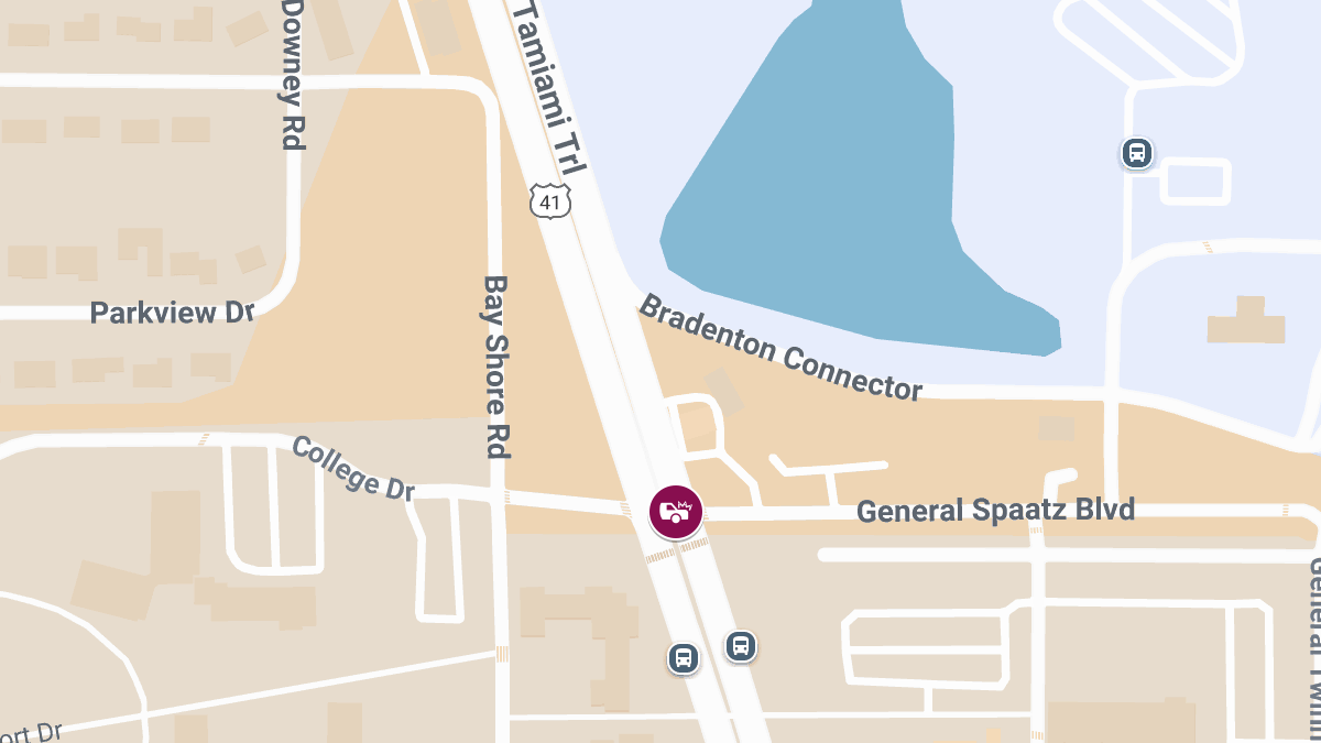 Injury Crash at N Tamiami Trl and General Spaatz Blvd