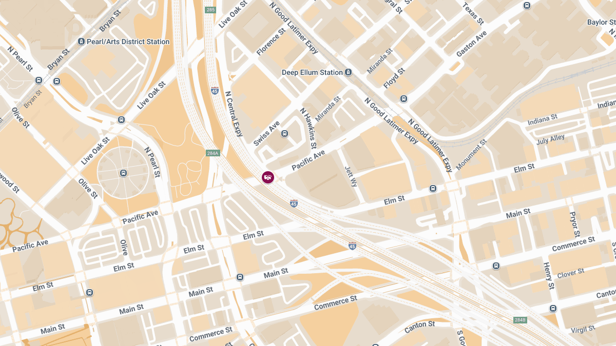 Injury Crash at Pacific Ave & N Central Expy