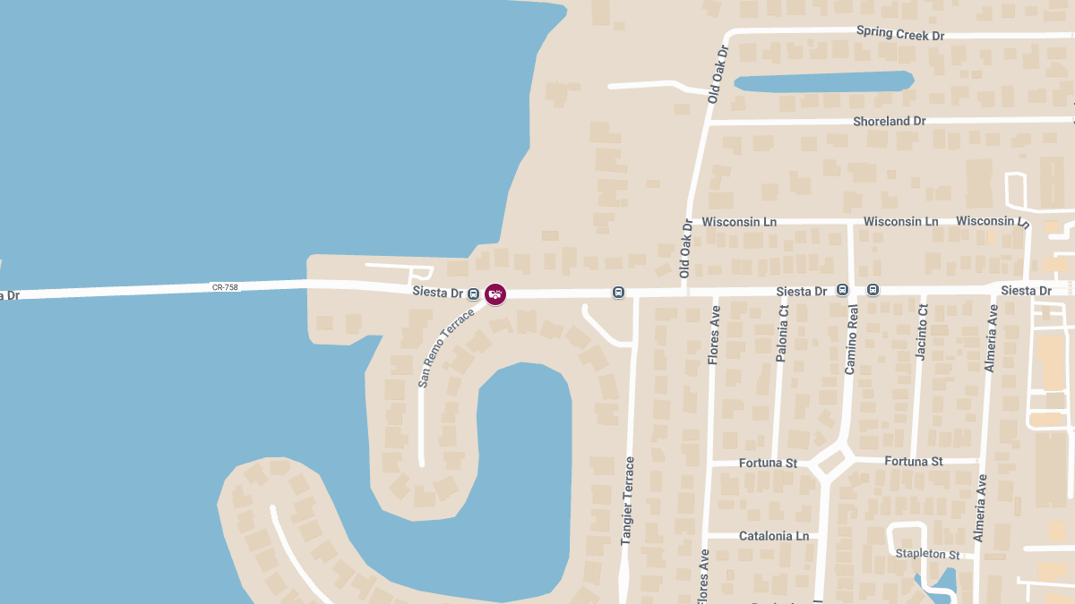 Injury Crash at Siesta Dr and San Remo Ter