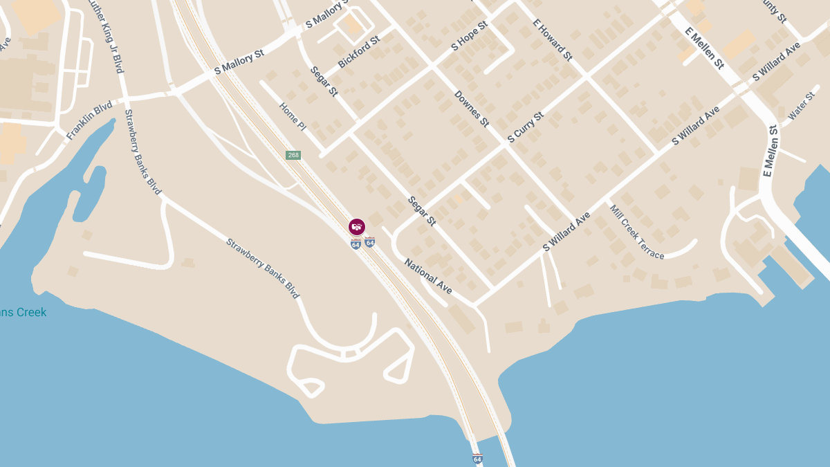 Injury Crash in I-64 Bridge Tunnel Near S Mallory St