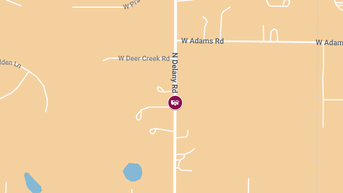 Injury Crash on Delany Rd South of Russell Rd
