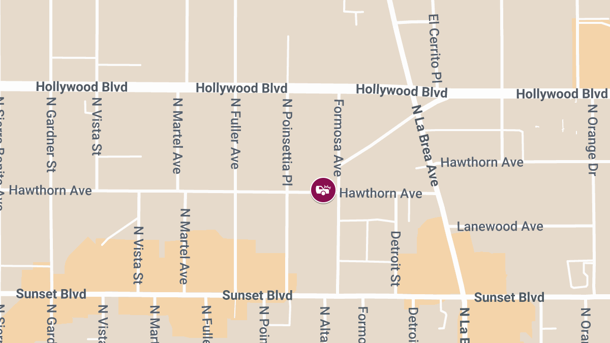 Injury Crash on Hawthorn Ave near Hollywood