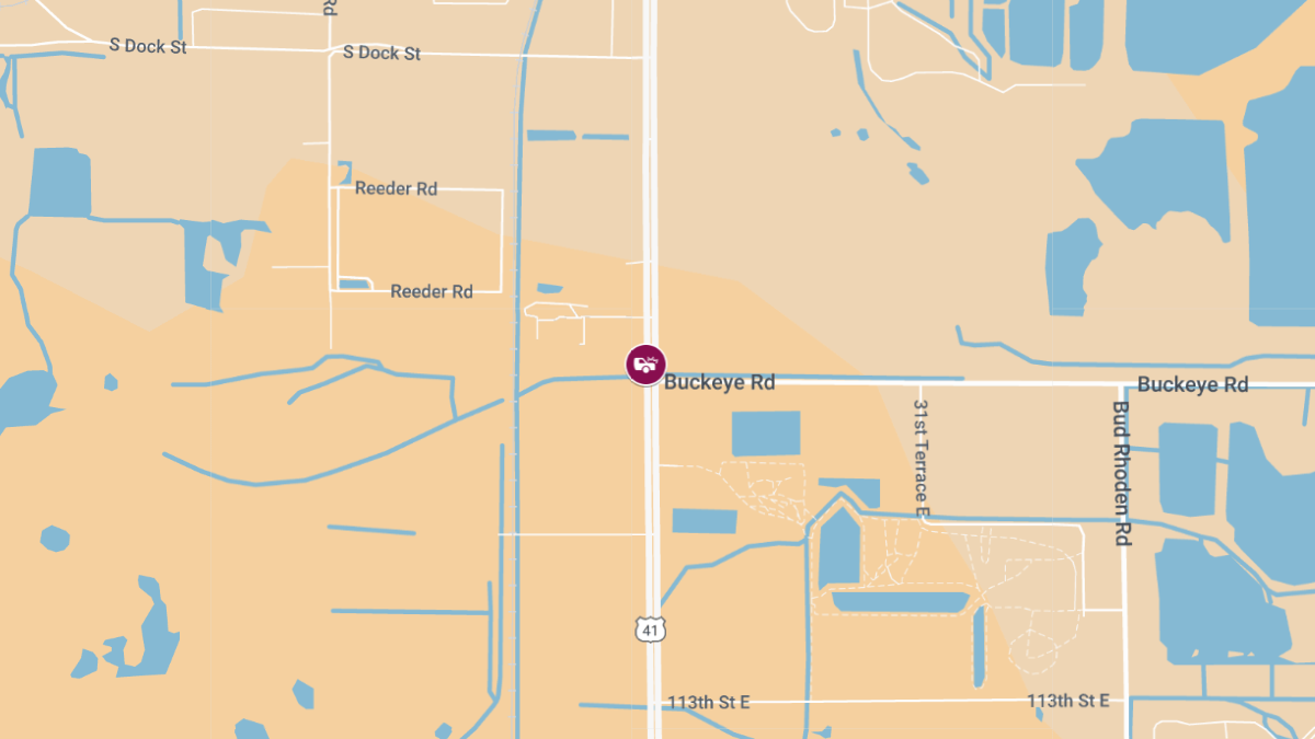 Injury Crash on US-41 N at Buckeye Rd Causes Roadblock