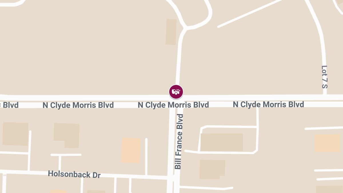 Injury Possible After Crash at N Clyde Morris Blvd & Bill France Blvd