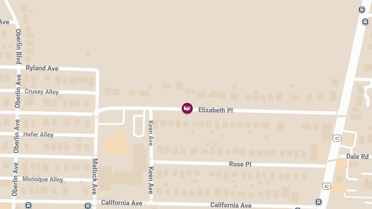 Injury Reported in Crash Near Elizabeth Pl