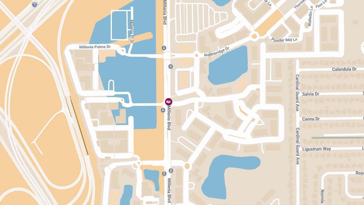 Injury Reported in Crash Near Millenia Blvd & Millennia Waters Dr