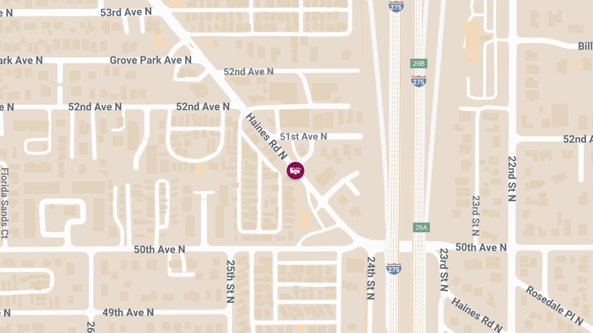 Injury Reported in Early Morning Crash on Haines Rd N