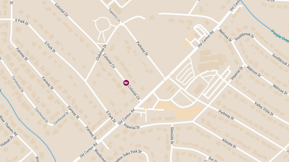Injury Reported in One-Vehicle Crash on Colonial Circle