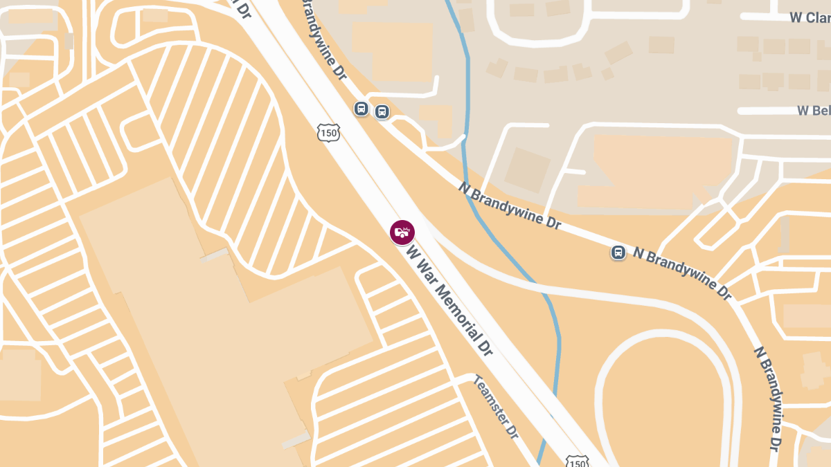 Injury Reported in Traffic Accident Near Northwoods Mall on W War Memorial Dr