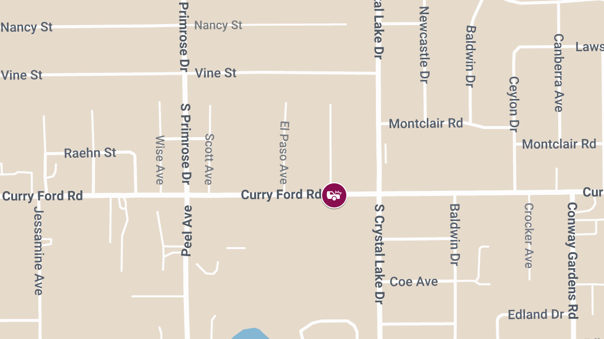 Injury Reported in Vehicle Accident on Curry Ford Rd Near El Paso Ave