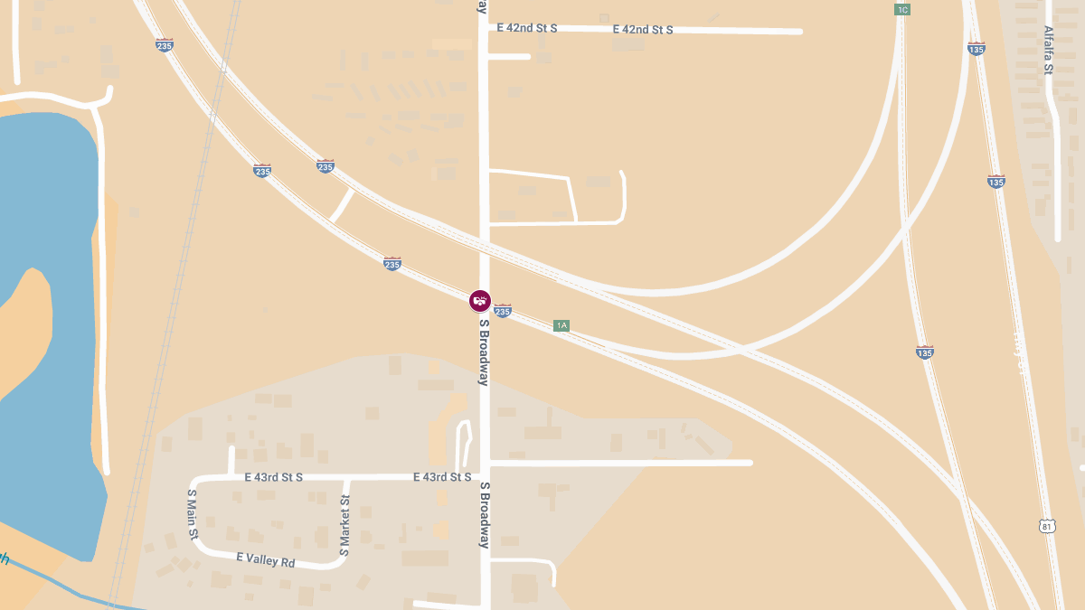 Injury Traffic Crash Reported Near I‑235 & S Broadway